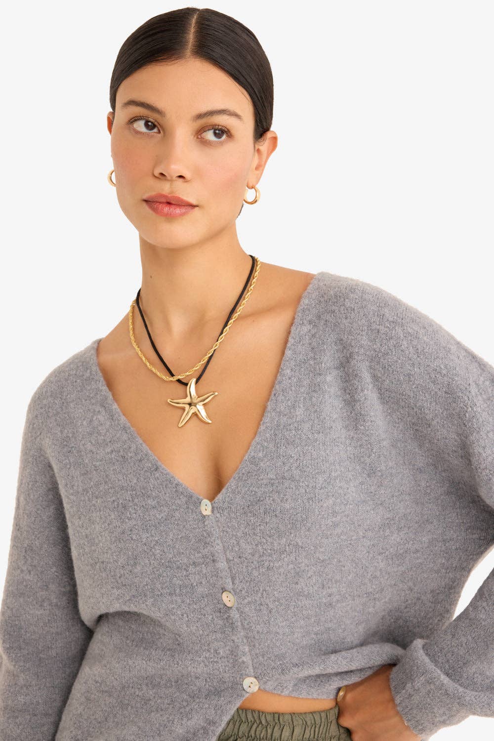 The Colette Cardigan - Grey