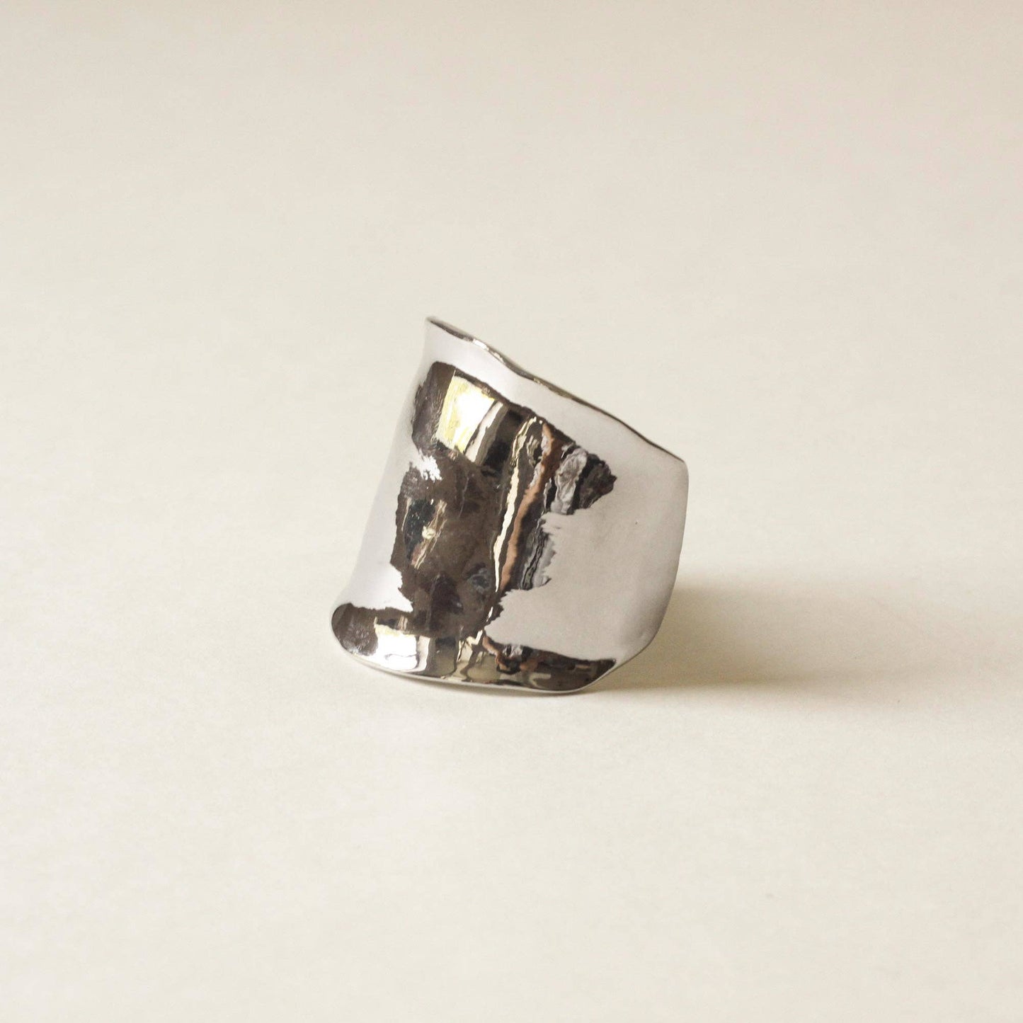 Metal Hair Ponytail Cuff Stick — Silver