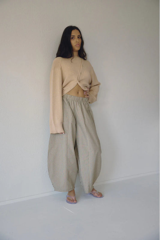 The Stripe Barrel Pant