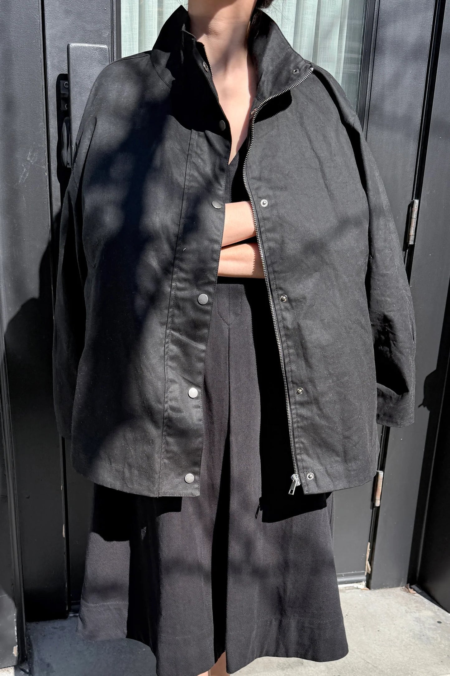 Blair Waxed Cotton Jacket — Black