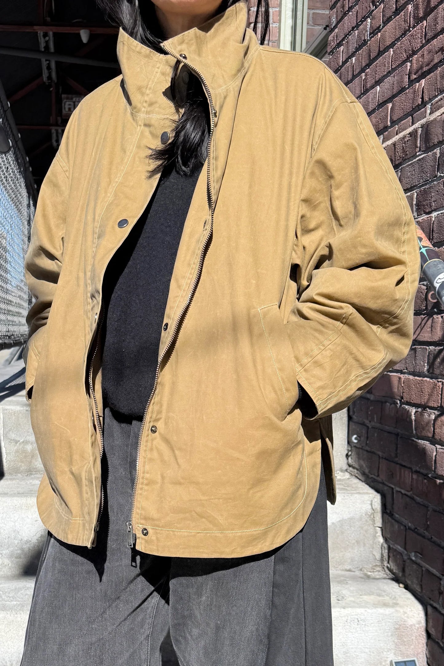 Blair Waxed Cotton Jacket — Khaki