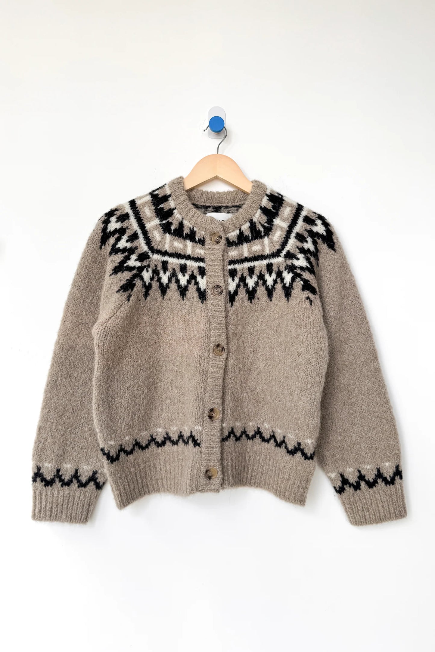 Alpaca Cabin Cardigan — Beige