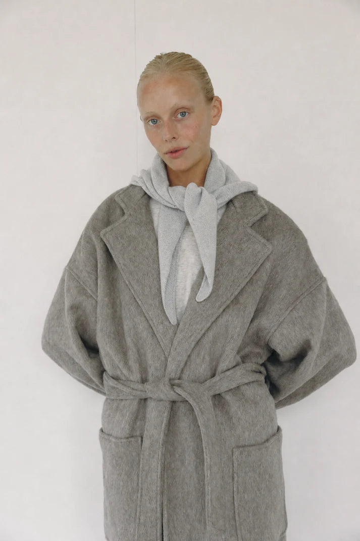 The Cashmere Bandana — Grey