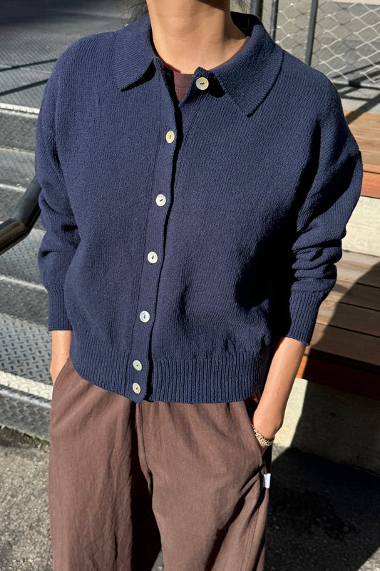 Club Cardigan — Navy