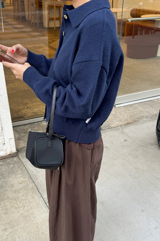 Club Cardigan — Navy