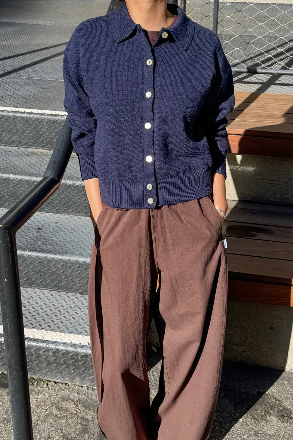 Club Cardigan — Navy