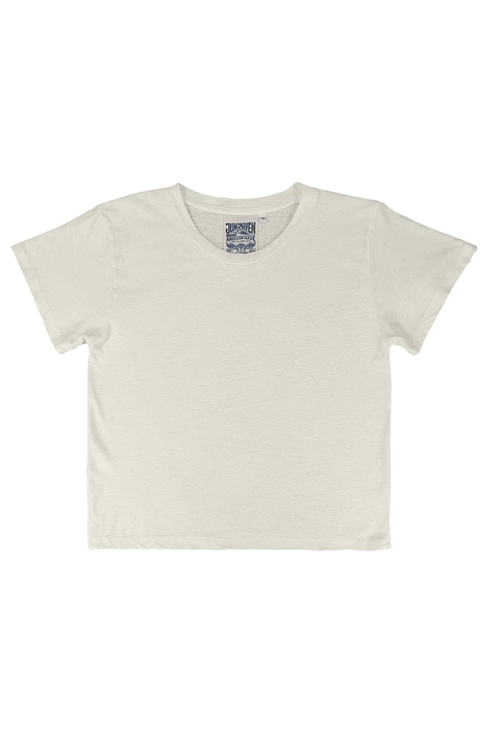 Cropped Lorel Tee - Washed White