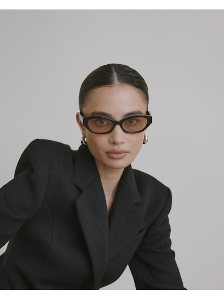 Dani Sunglasses — Gloss Black / Brown Lens