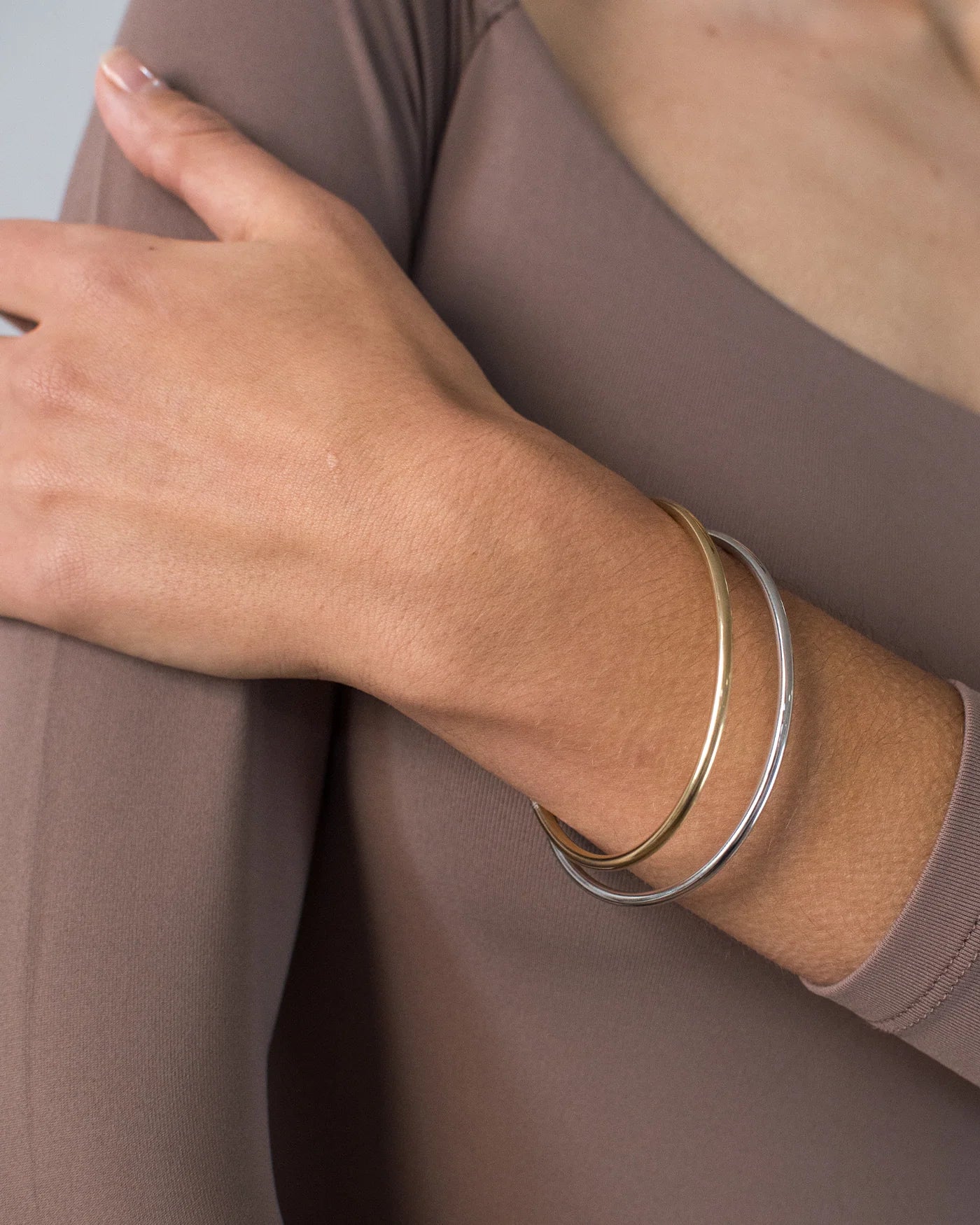 Dane Bangle Set - Two Tone