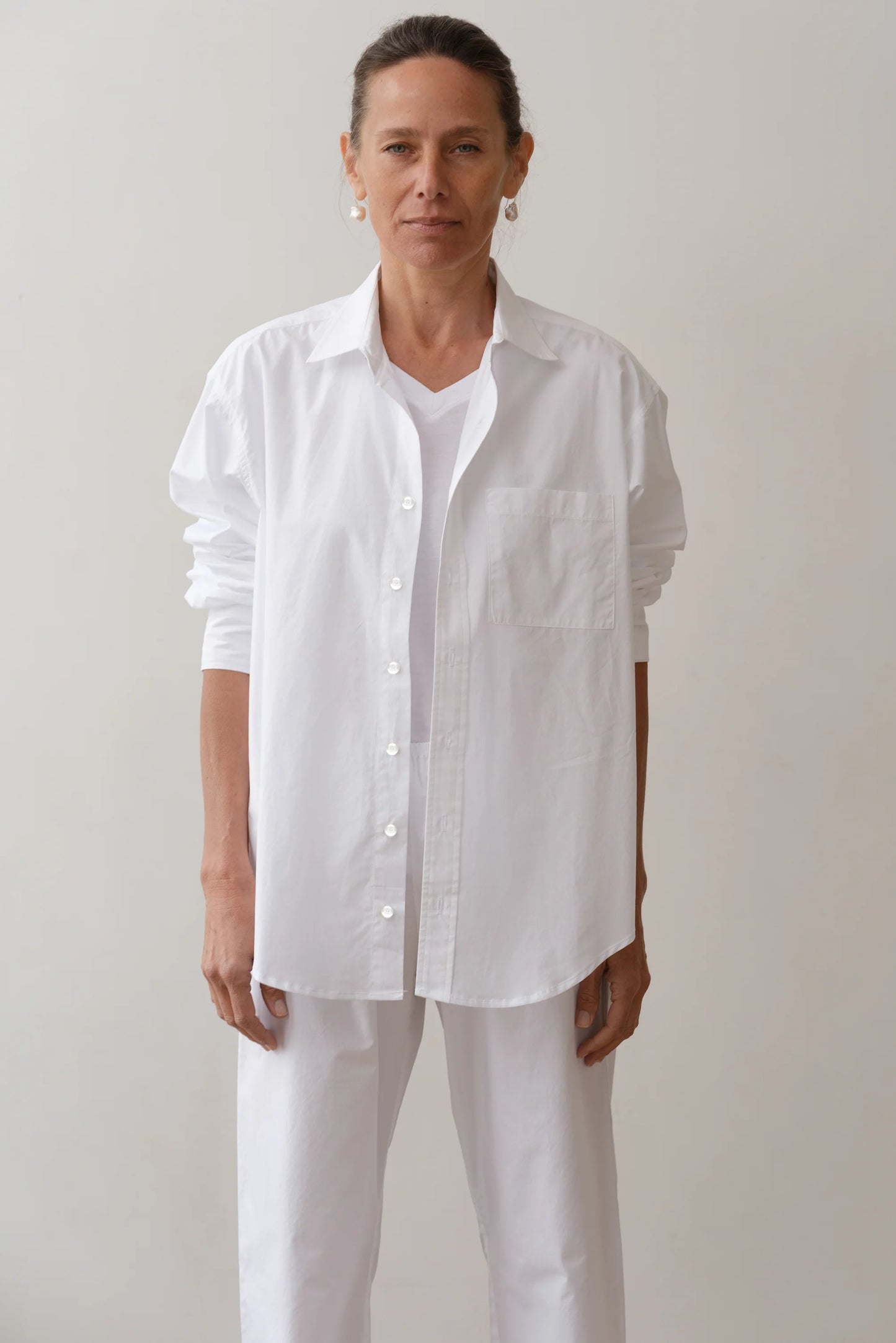 The Pop Button Down — Powder