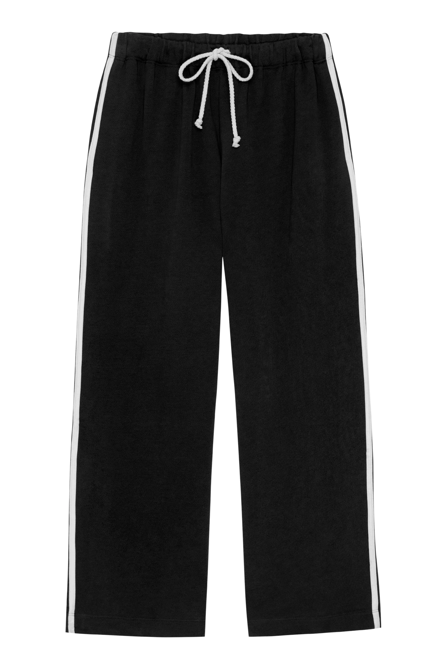 Eco Terry Stripe Crop Pant — Jet