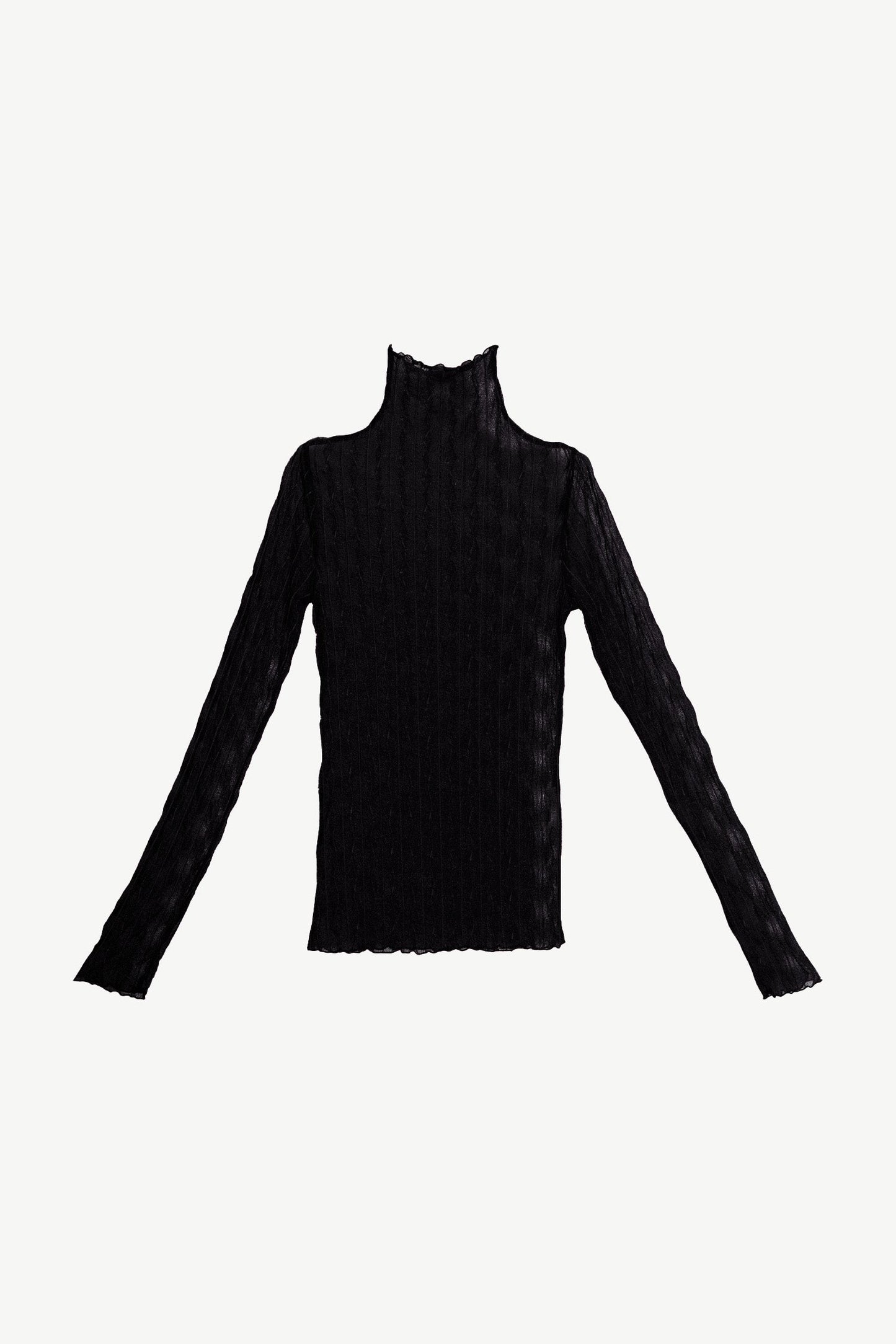 Second Skin Ross Mock Neck Top - Black