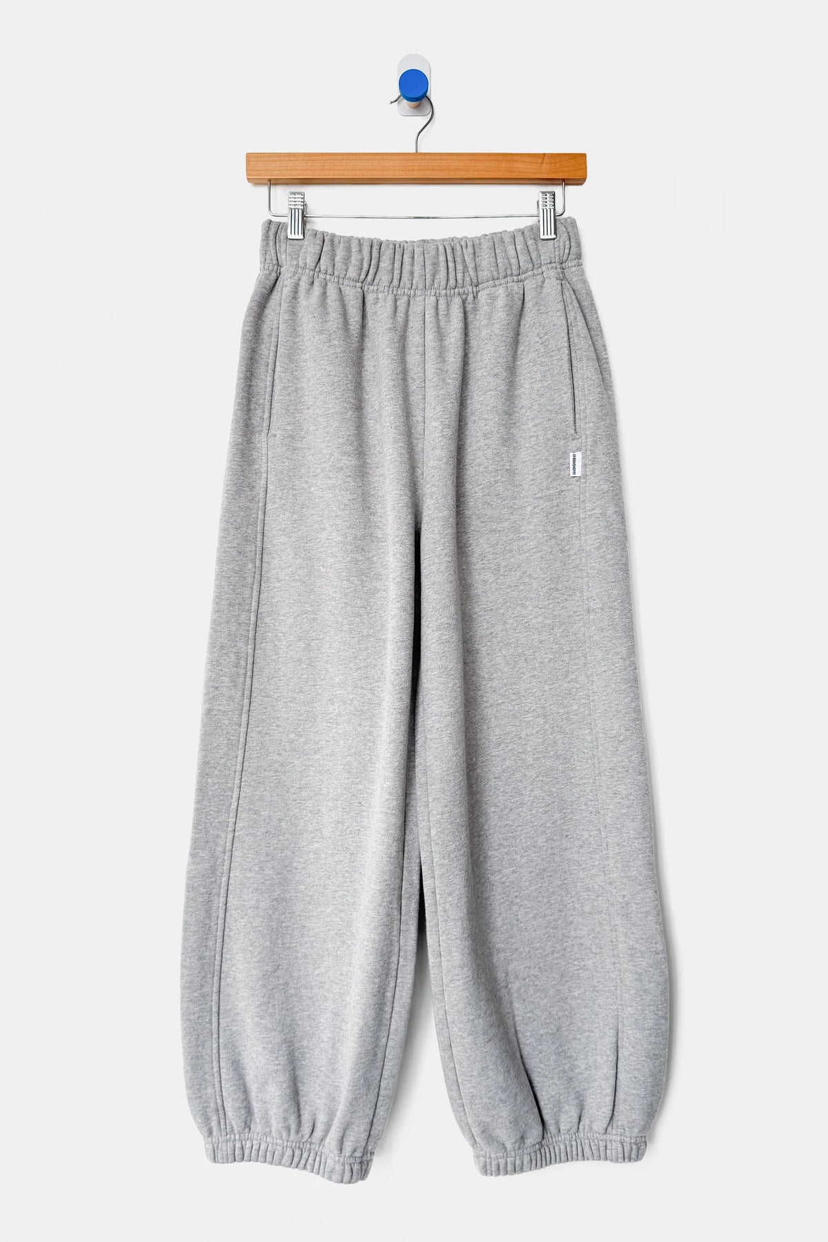 French Terry Balloon Pant — Melange Grey