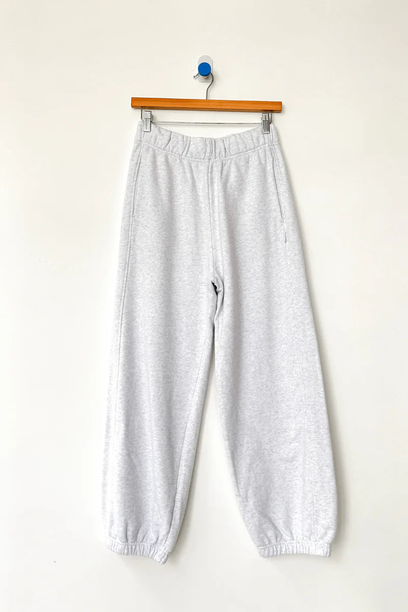 French Terry Balloon Pant — Icy Grey