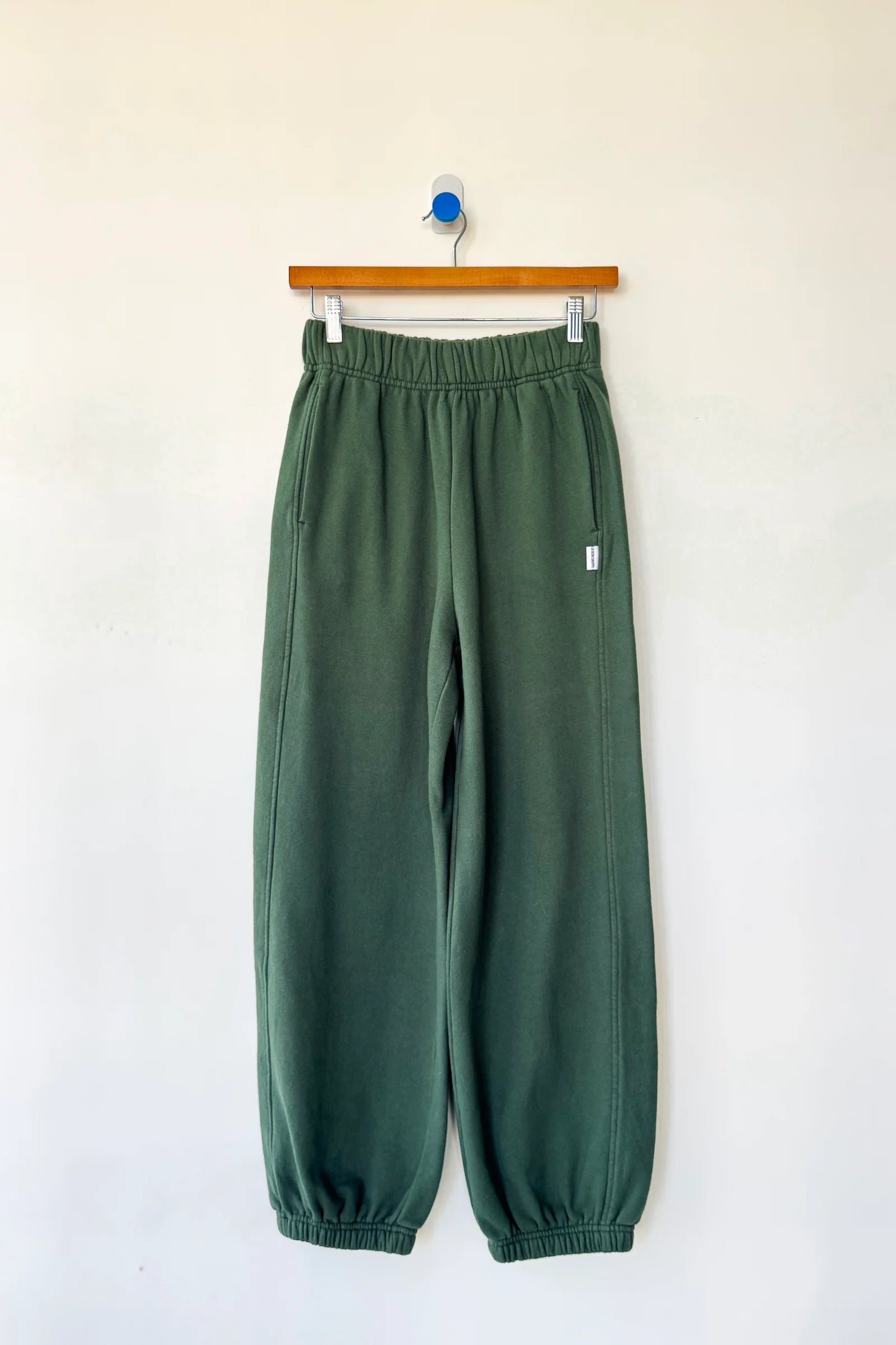 French Terry Balloon Pant — Cedar Green
