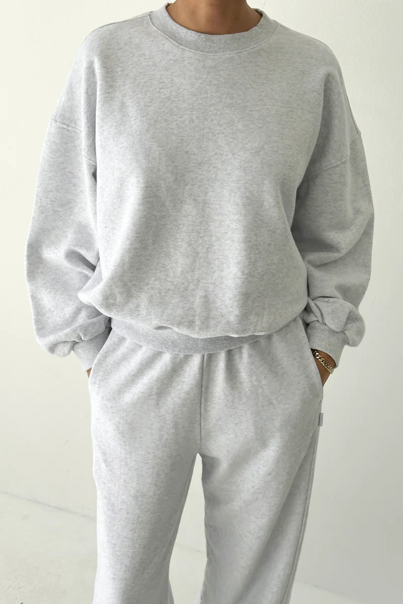 French Terry Core Sweatshirt — Icy Grey