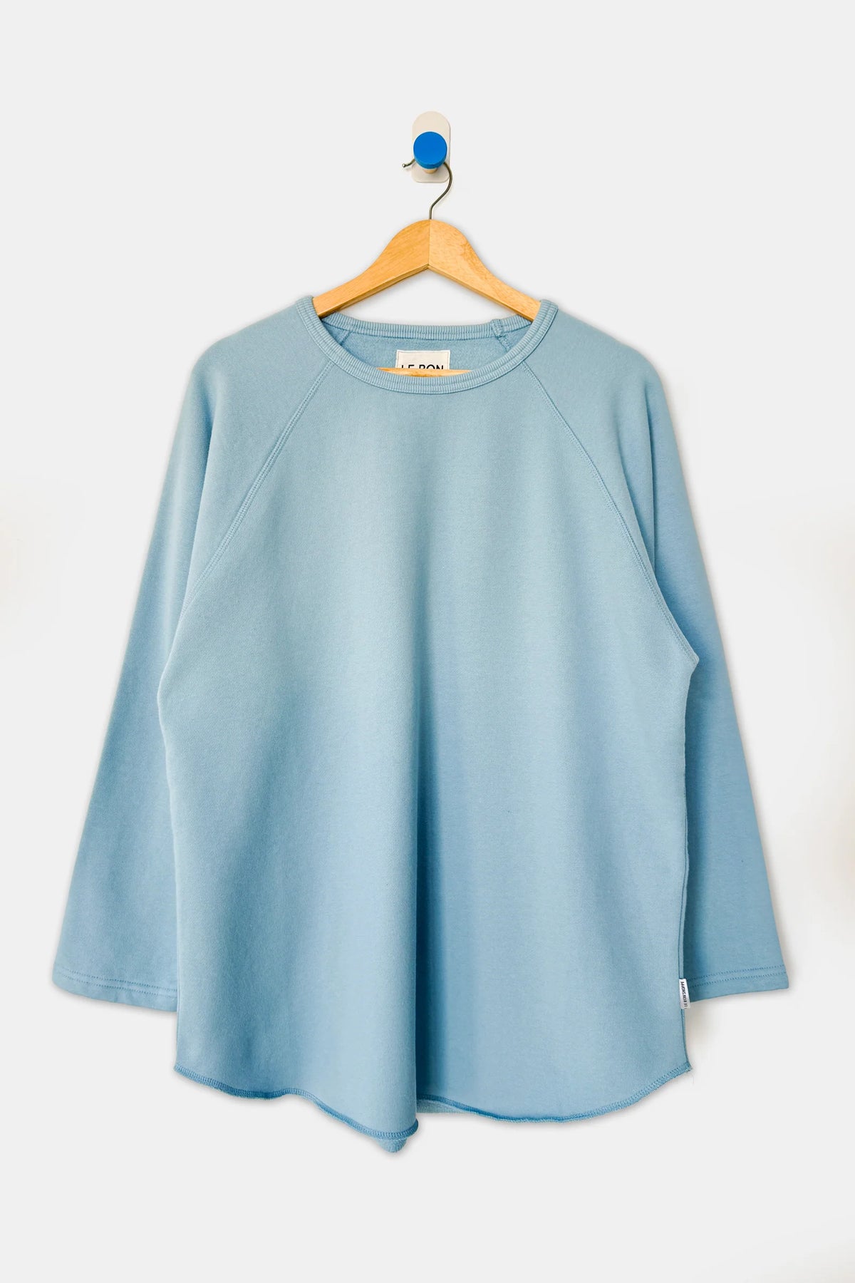 French Terry Raglan Tee — Dream Blue