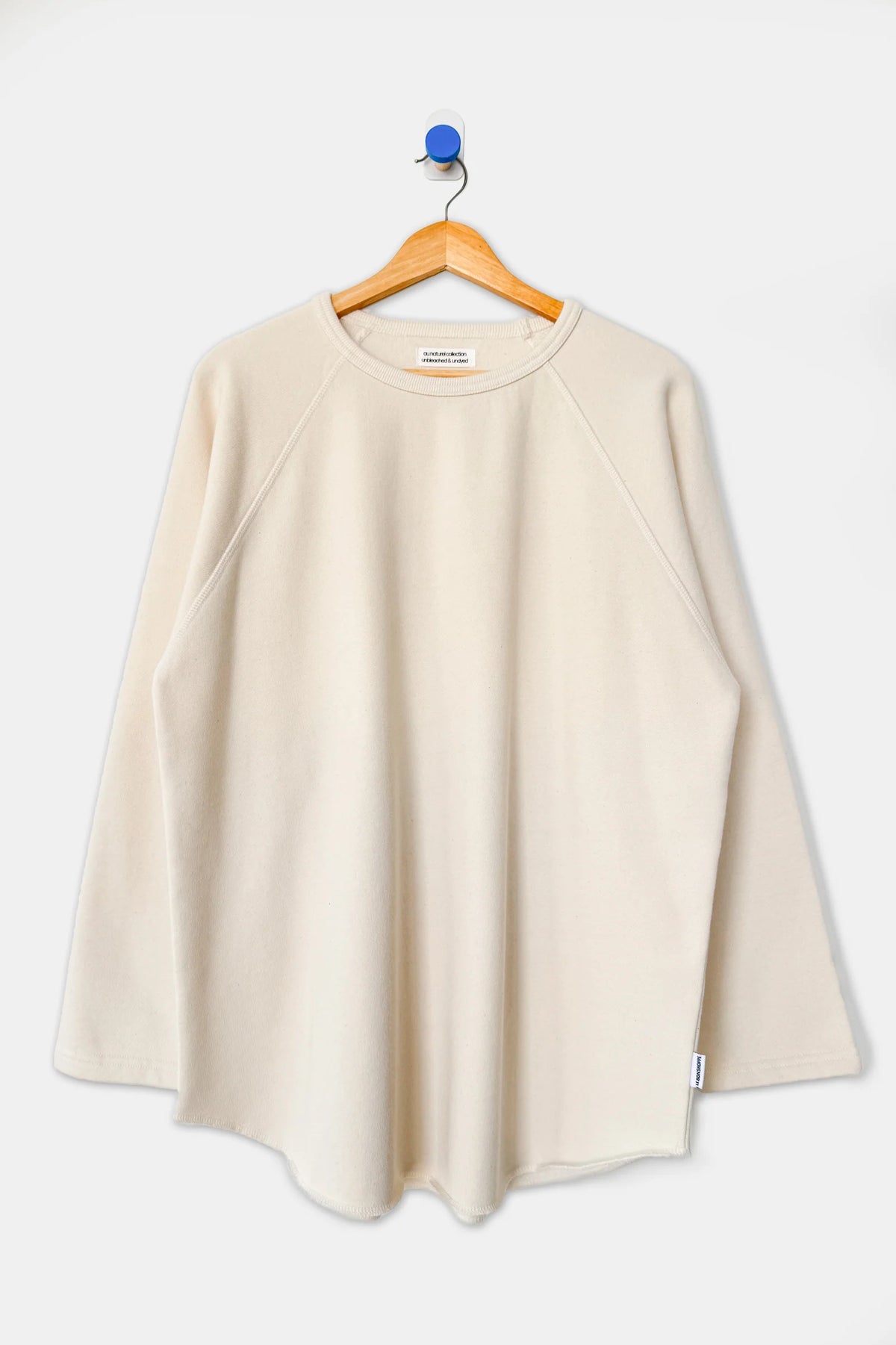 French Terry Raglan Tee — Natural