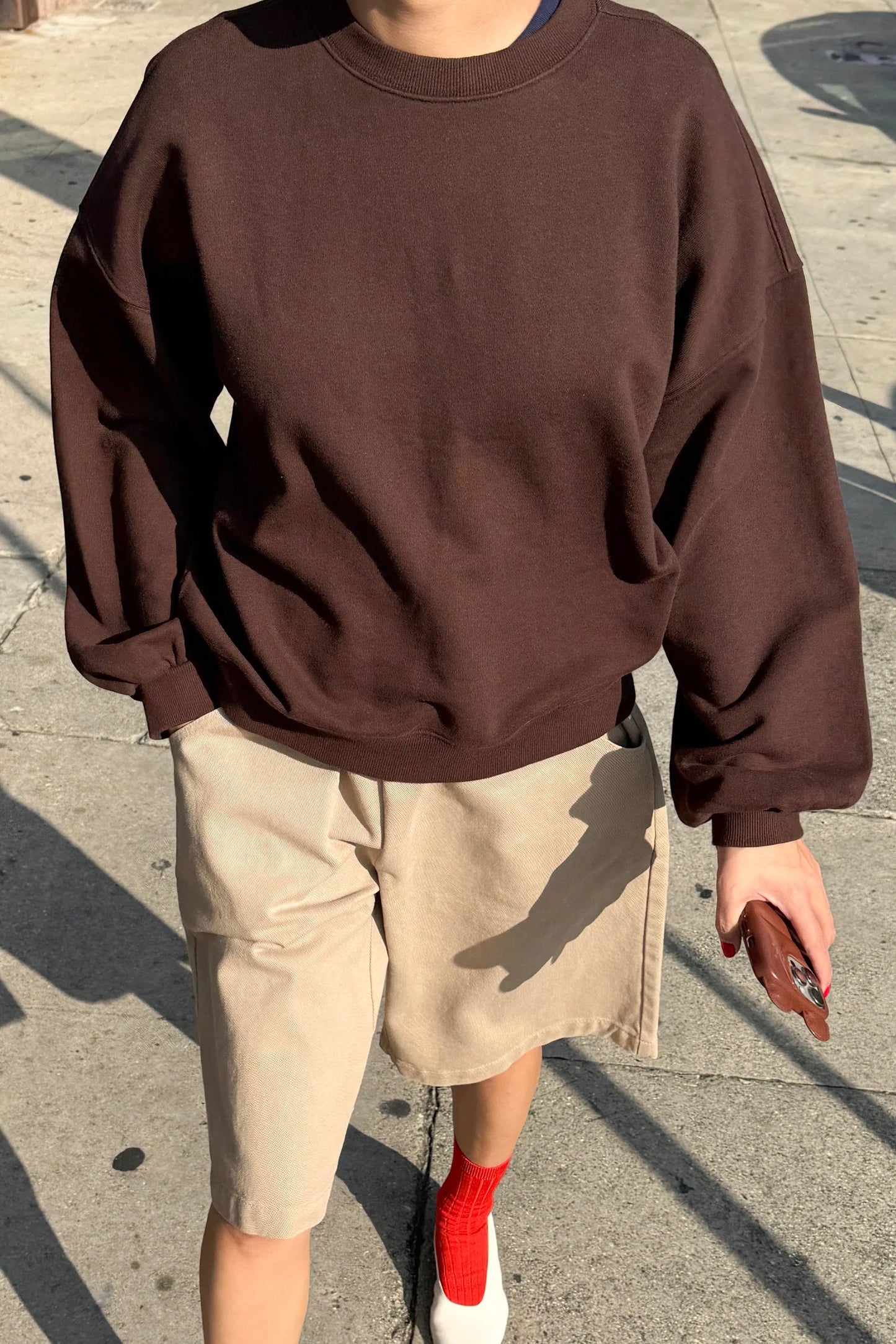 French Terry Core Sweatshirt — Cocoa Bean