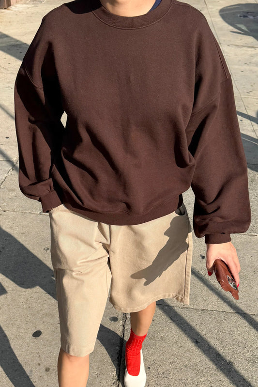 French Terry Core Sweatshirt — Cocoa Bean