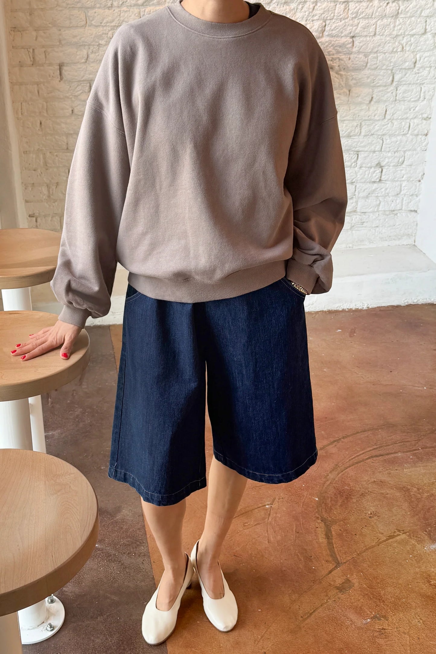 French Terry Core Sweatshirt — Mushroom