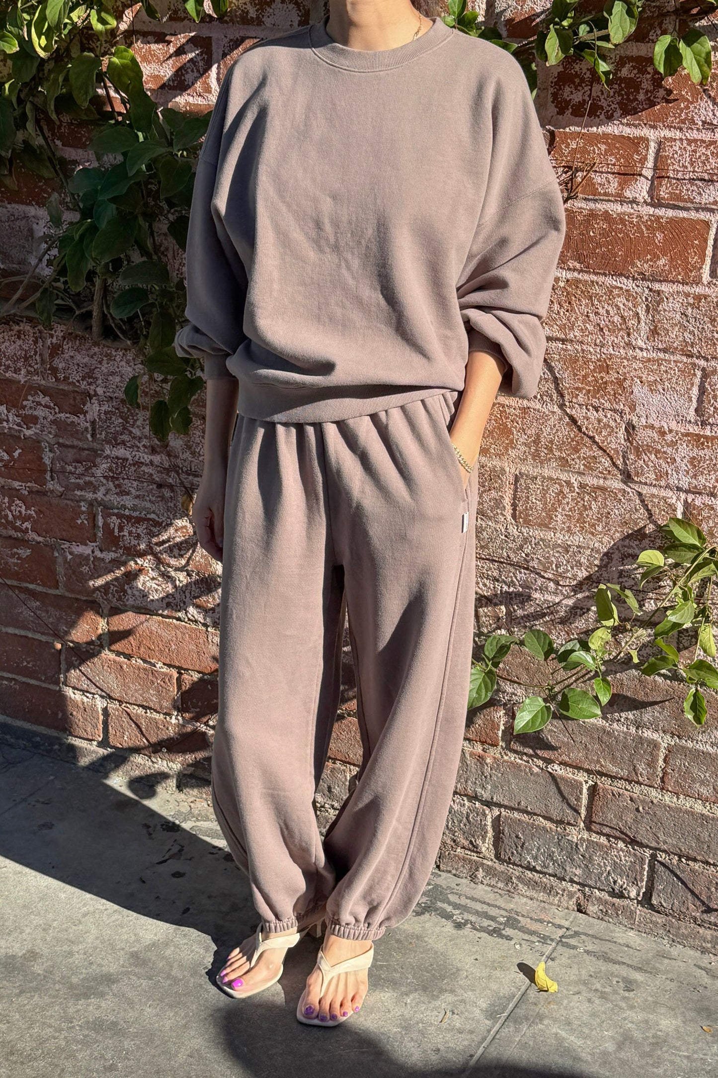 French Terry Core Sweatshirt — Mushroom