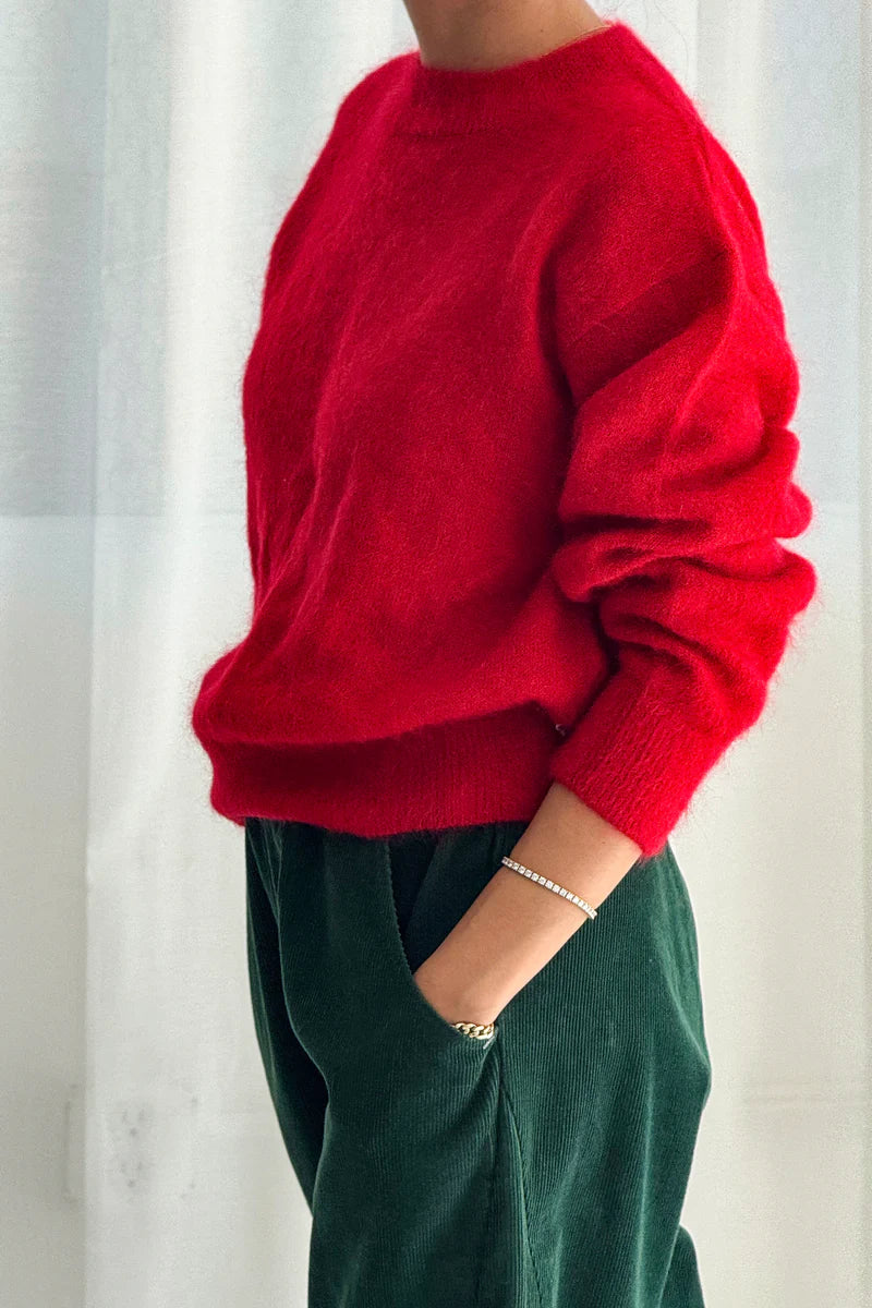 Finn Mohair Sweater — Red
