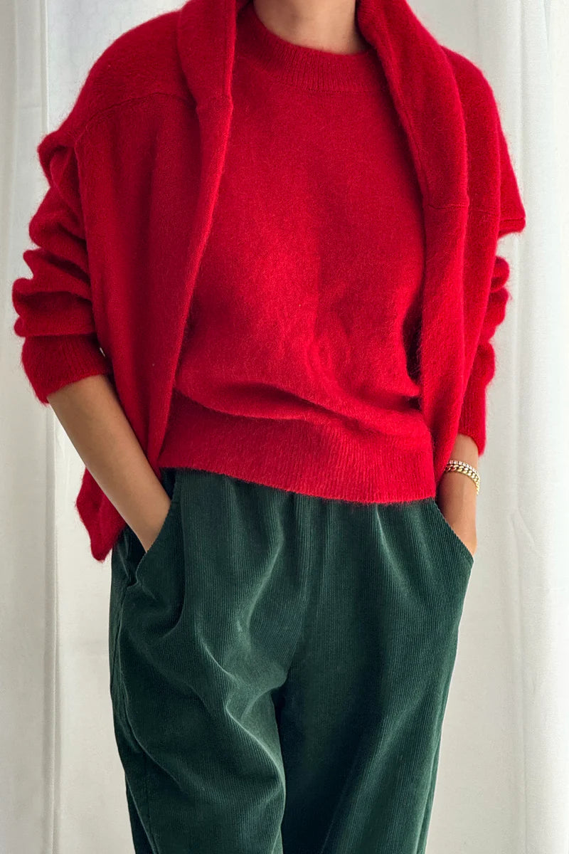 Finn Mohair Sweater — Red
