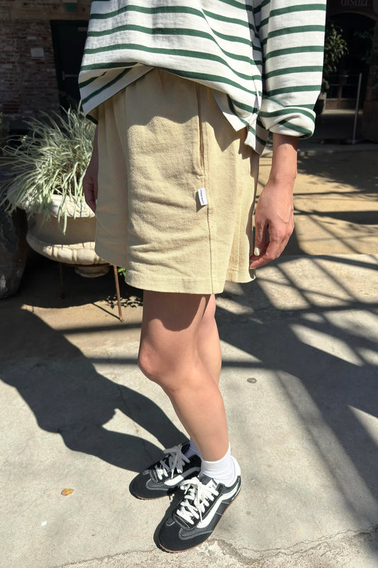 Flared Basketball Shorts — Butter