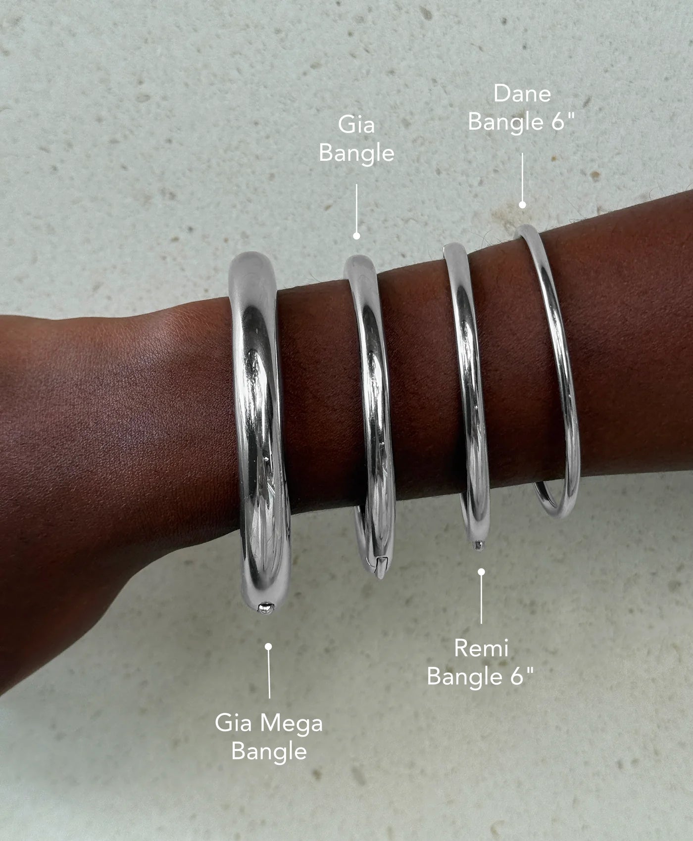 Remi Bangle — Silver
