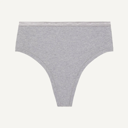 Subset Organic Cotton High Rise Thong - Lunar