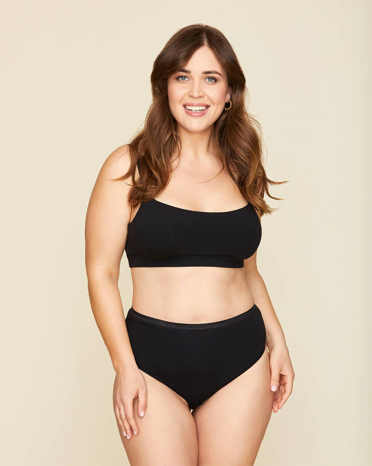 Subset Organic Cotton High Rise Brief - Carbon