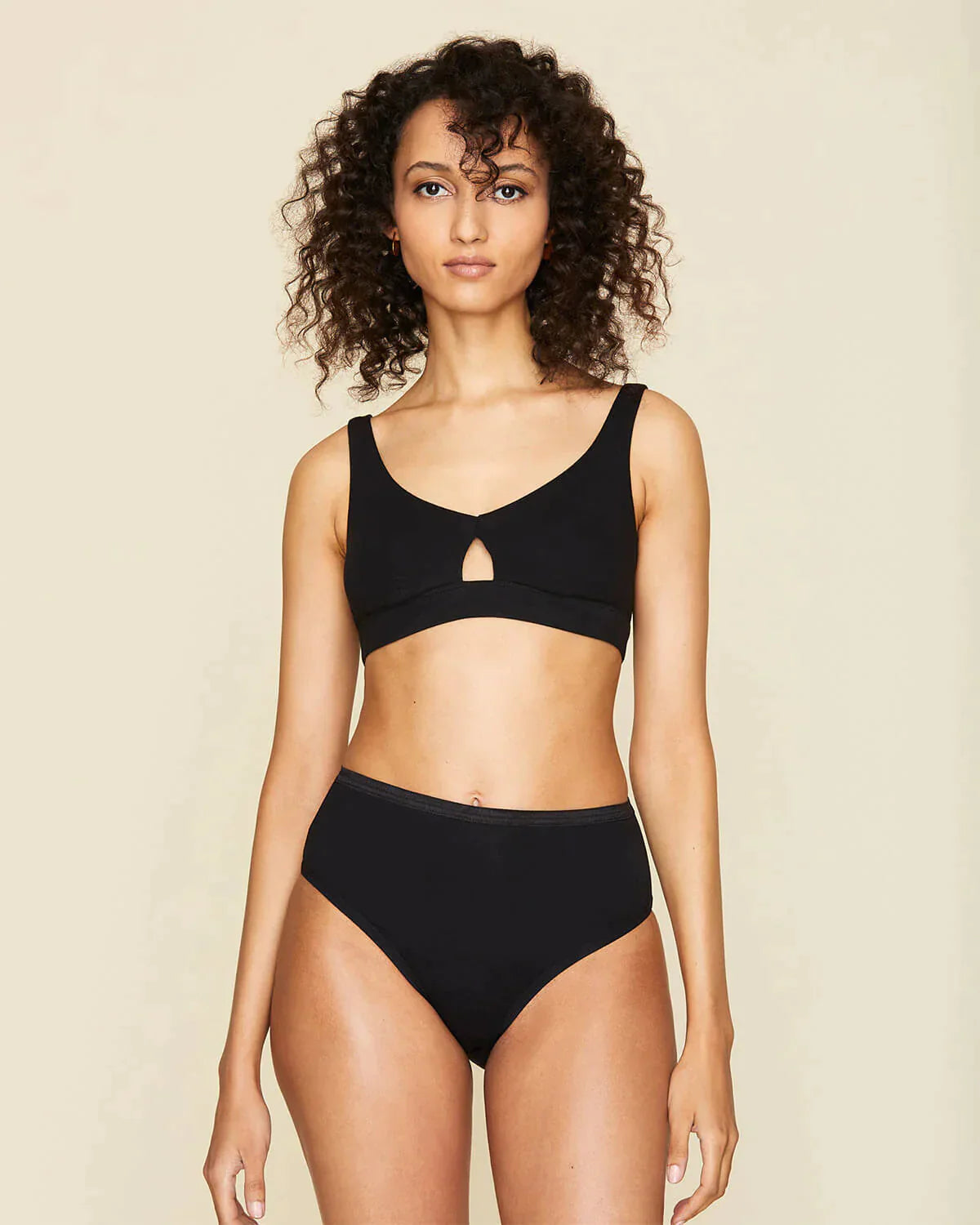 Subset Organic Cotton High Rise Brief - Marine