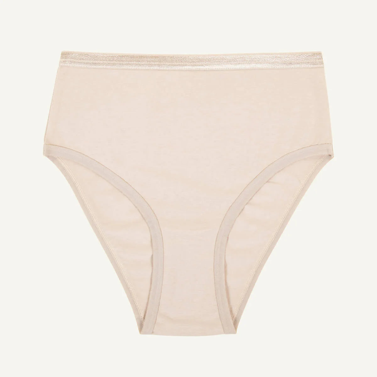 Subset Organic Cotton High Rise Brief - Stone