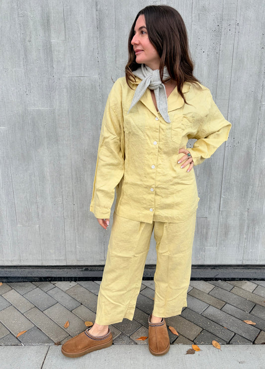 Winter Linen PJ Set — Limoncello