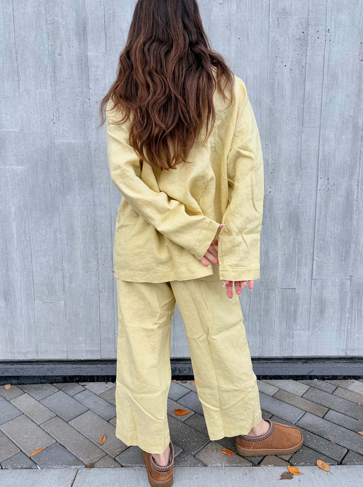 Winter Linen PJ Set — Limoncello