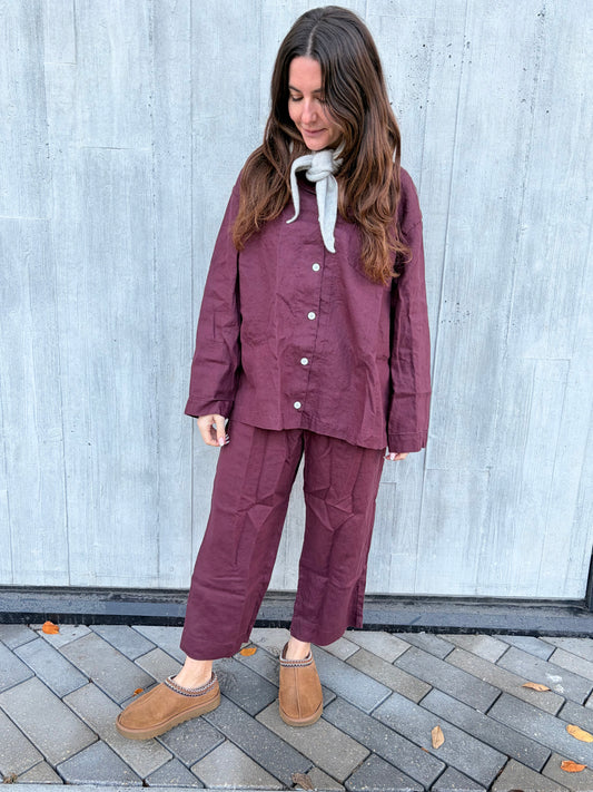 Winter Linen PJ Set — Shiraz