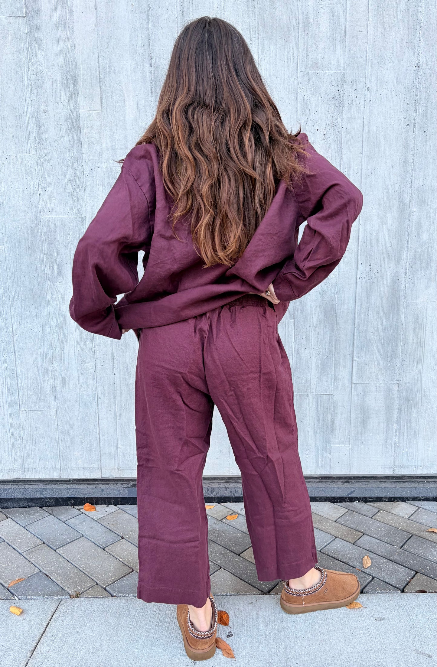 Winter Linen PJ Set — Shiraz