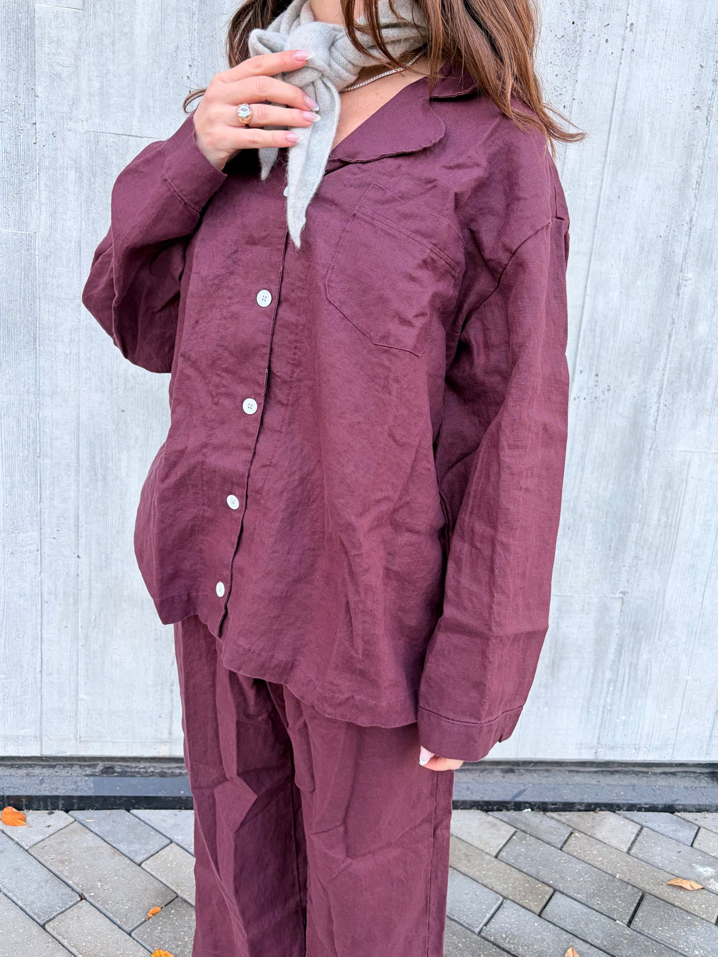 Winter Linen PJ Set — Shiraz