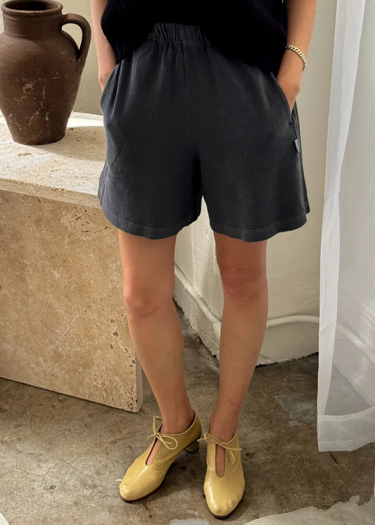 Flared Basketball Shorts - Almost Black