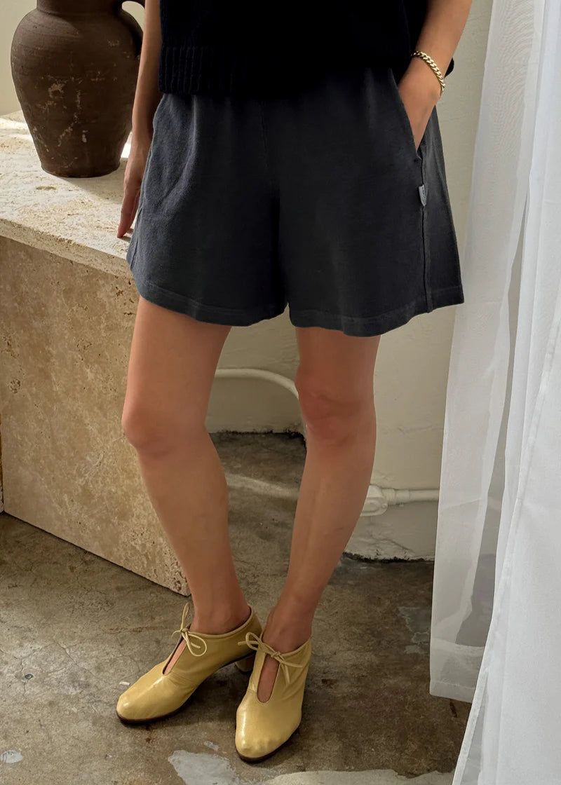 Flared Basketball Shorts - Almost Black