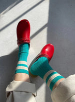 Le Bon Shoppe Her Varsity Socks - Jade