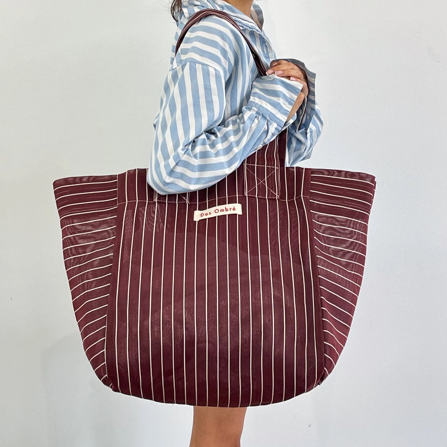 Big Bengali Bag — Merlot Stripe