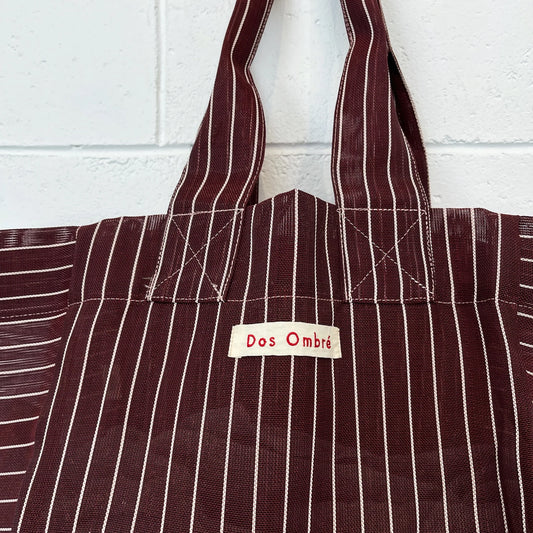 Big Bengali Bag — Merlot Stripe