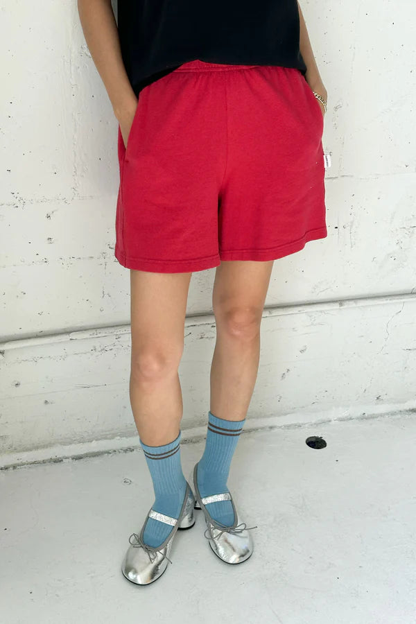 Le Bon Shoppe Flared Basketball Shorts - Crayon Red