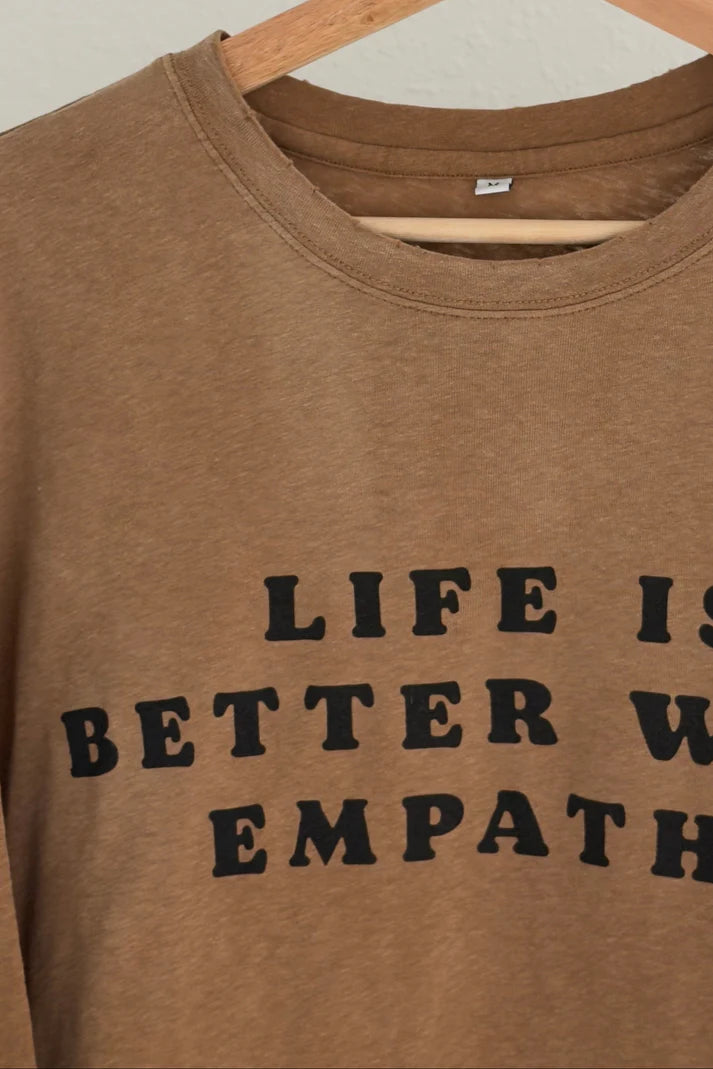 The Empathy Tee — Tan