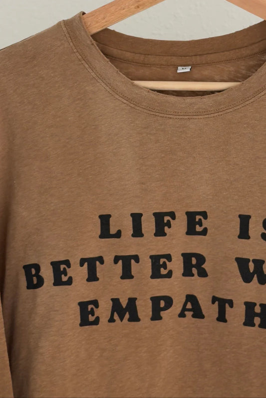 The Empathy Tee — Tan