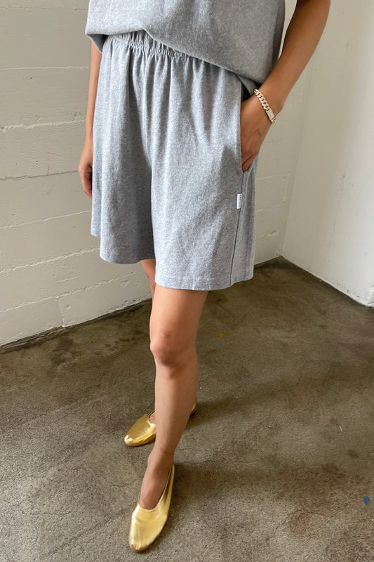 Flared Basketball Shorts - Heather Grey