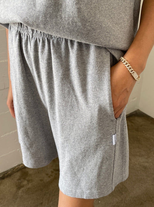 Flared Basketball Shorts - Heather Grey