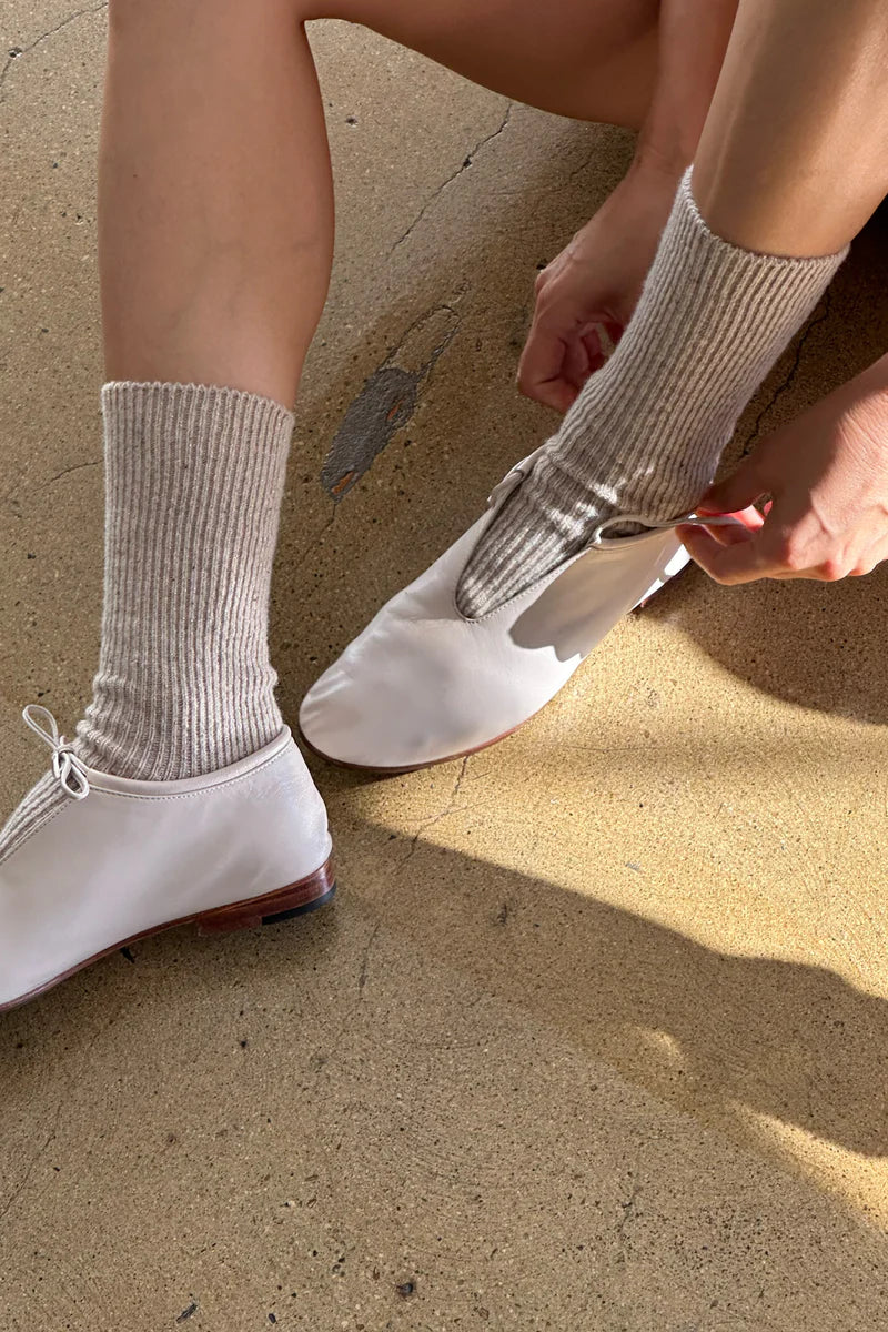 Winter Sparkle Socks - Champagne